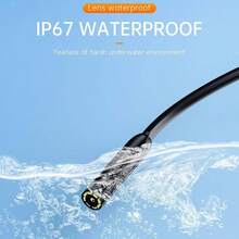 Cmara Endoscpica para 15/14/13/12/11 Pro y, - C, 33FT/10M, Negro, Impermeable IP67, 2K, 30 fps, JPEG, MP4 - Negro - Ver 8