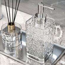 Transparent Dispenser Bottle, Press-Type Hand Soap Bottle, Bathroom Lotion Bottle, Household Aromatherapy Shower Gel Empty Bottle - Multicolor - View 5