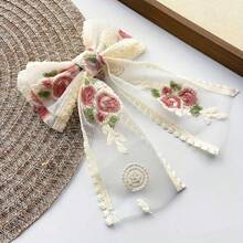 6 Colors To Choose From/1 Piece Set/Lace Ribbon Bow Hair Clip, Women's Matte Candy Color Hair Clip, Multiple Colors To Choose From, Suitable For Daily Travel, Gatherings And Parties, Wearing Hair Accessories, Perfect Choice For Gifts - nhiều màu - Xem 7