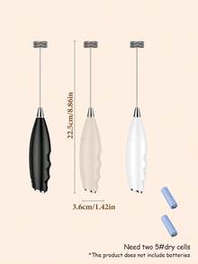 奶泡器，强力手持奶泡器，迷你奶泡器，咖啡搅拌器，不锈钢饮品搅拌器，适用于咖啡、拿铁、卡布奇诺、抹茶、热巧克力，便携式奶泡器，电动无线搅拌器迷你咖啡机 - 彩色 - 查看 6