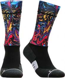 Calcetines A La Rodilla Para Ejercicio Para Hombres Calcetines De Ciclismo Profesional Antideslizante Transpirable Bici - 06 - Ver 1