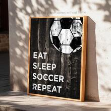 1 buc poster pânză fără ramă, poster sportiv cu fotbal, poster decorare interioară cu pasionați de fotbal, cadou, decorare de perete. Decorare mobilier interioară. Postere pentru cameră, decor pentru casă, decorare estetică a camerei, produse de decorare interioară. Cadru opțional.