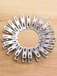 20ps/60pc Set Stainless Steel Clothespin, Multifunction Clothes Peg For Home - Multicolor - View 2