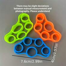 1pc Finger Resistance Band, Hand Grip Strength Trainer, Grip Strengthener, Finger & Forearm Exerciser, Stackable Resistance Trainer