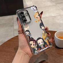 Nueva Funda de Teléfono de Anime Slayers Demons Adecuada para for  Galaxy A26 A36 A55 A35 A06 A16 A05 A14 A24 A34 A54 A15 A05S A25 A23 A33 A53 A73 A13 A04e A04 A02 A22 A32 A52 A03 A12 A21s A31 A02s 4G 334G Anticaída Transparente con Cubierta Trasera Suave, Diseño Impreso con UV,Funda - Color mezclado 1 - Ver 2