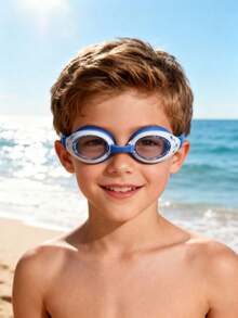 1 pieza Gafas de natación antivaho HD para niños, equipo de natación y buceo profesional resistente al agua y antivaho HD, adecuado para niños de 3 a 16 años - Multicolor - Ver 3