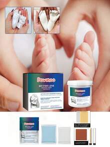 DOWMOO Couple's Handprint DIY 3D Hand Mold Making Kit - Includes Molding Powder For Hands & Feet, 3D Hand & Foot Casting Craft Set. Create Personalized Holiday Gifts, Handprint & Footprint Plaster Keepsakes. Ideal Gift For Mother, Boyfriend, Girlfriend, And Family. Great For Mother's Day, Valentine's Day, And Other Occasions. Random New Or Old Style Shipped. - Multicolor - View 3