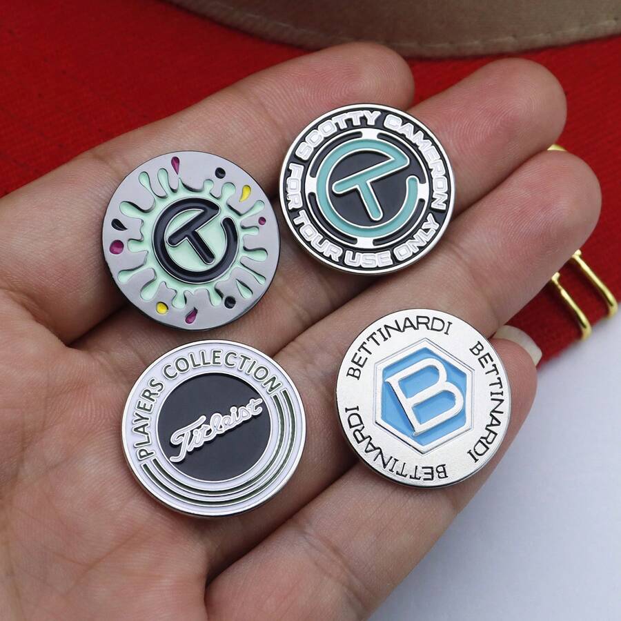 Golf Accessories Metal Magnetic Hat Clip Ball Marker, Creative Enamel Painted Ball Marker - Nhiều màu - Xem 1