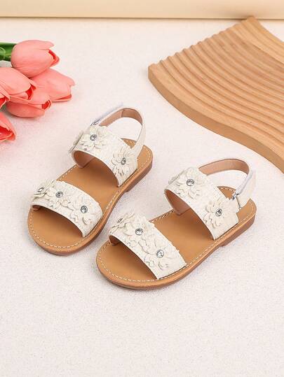 春夏时尚公主风平底凉鞋，软底，耐穿