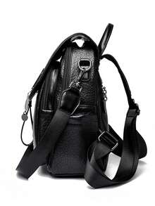 Women's Backpack, New Fashion Soft Leather Travel Casual Multi-Function Large Capacity Mommy Backpack, Exquisite Minimalist Personalized