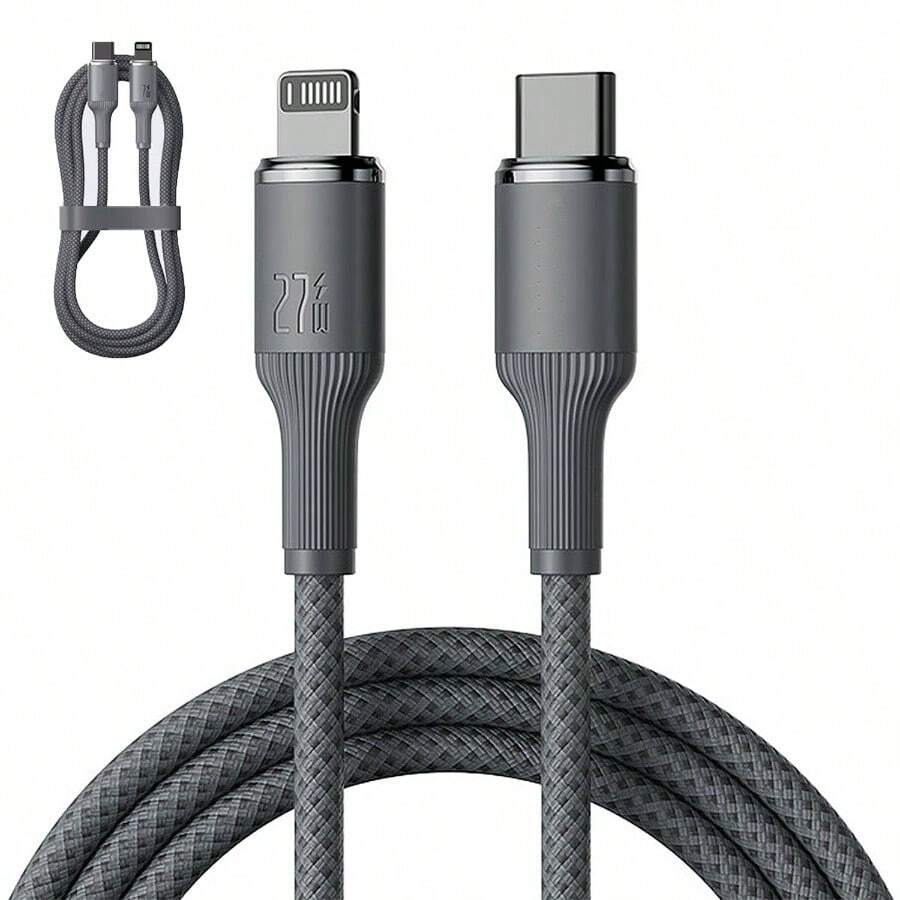 C, C Carga Rapida para 14/13/13 Pro/12/12 Pro/11/XS/8 Plus Pro, Carga Rapida Tipo C 2M Gris - Cable USB-C - Ver 1