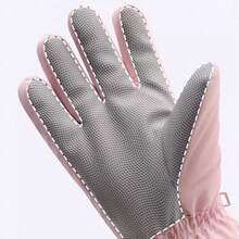 1 Pair Women's Professional Ski Gloves - Thick Fleece Windproof Cold-Proof Outdoor Skiing Warm Gloves, Bicycle Riding Anti-Cold Gloves, Non-Slip Palm, Touchscreen Compatible - 彩色 - 查看 6