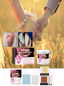 DOWMOO Couple's Handprint DIY 3D Hand Mold Making Kit - Includes Molding Powder For Hands & Feet, 3D Hand & Foot Casting Craft Set. Create Personalized Holiday Gifts, Handprint & Footprint Plaster Keepsakes. Ideal Gift For Mother, Boyfriend, Girlfriend, And Family. Great For Mother's Day, Valentine's Day, And Other Occasions. Random New Or Old Style Shipped. - Multicolor - View 2