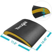 Ab Exercise Mat Tailbone & No Tailbone, Foldable Abdominal Sit Up Support Pad, Abs Workout Equipment For Core Training And Lower Back,29646642 - Yellow - View 2