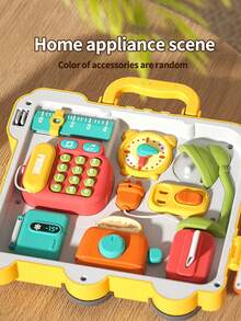 1pc Multifunctional Busy Board Montessori Educational Toy, Fine Motor Skills Toy Car, Baby's Birthday Christmas Gift (All Parts Colors And Patterns Are Random) - Multicolor - View 8