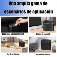 2 Pack Cubo de Basura Para Coche con Tapa, Mini Bote de Basura para Auto con 5 Rollos de Bolsas de Basura Portátil Organizador de Basura para Automóviles Accesorios Cubeta de Basura(default) - Multicolor - Ver 4