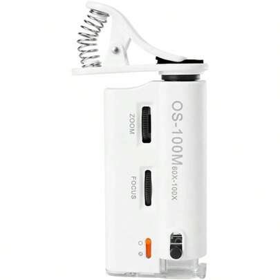 Microscopio Universal para telfonos mviles de 60 - 100X - Lupa con luz fra - identificacin joyera observacin Cosas pequeas y Toma