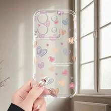 Funda de Teléfono Corazón de Línea Colorida para Redmi 10 12C 13 14C A1 A2+ A3 Note 8 9 10 11S 12 13Pro+ Funda de Teléfono Transparente de Caricatura a Prueba de Golpes Cobertura Completa TPU  10T 11 Lite 13T 14 Pro Poco C61 C65 Funda de Teléfono M4 Pro M5S M6 X3 X4 GT X5 X6 Pro F3 F4 F5 F6 Pro Funda Suave a Prueba de Golpes de Moda Simple Creativa - Colores mixtos - Ver 3