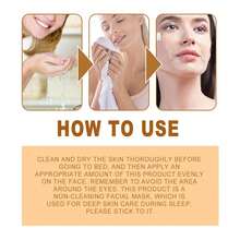 Collagen Moisturizing Face Mask, Hydrating, Firming, Nourishing, Smooth Facial Skin - Orange White - View 5