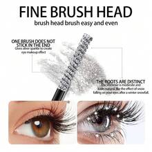1pc Lengthening & Curling Mascara, Smudge-Proof. Fine Texture, Suitable For Stage Makeup, Can Be Applied On Eyebrows.