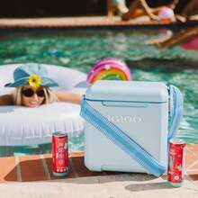 Tag-Along Too - Hielera Estilo Picnic de 10.4 litros con Correa, Verde Azulado(Azul polvoriento) - Multicolor - Ver 8