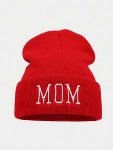 1顶男女通用Y2K风格刺绣“妈妈”针织帽，适合户外、休闲、冬季通勤等多种场合 - 針織帽 - 查看 19