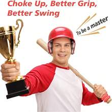 Paquete de 5 Anillos de estrangulación para Bate de béisbol para jóvenes, béisbol, softbol, teeball Tball, Anillo de estrangulación, Perilla de Bate de béisbol, Accesorios para Bate de - Rojo - Ver 3