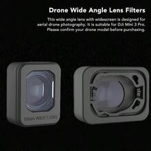 Filtro de Lente Gran Angular Externo para Accesorios de Drones 3 Pro, Lente de Pantalla Ancha de Disparo de Alcance de Cine, con Diseo a Presin, Fcil Desmontar - inicial - Ver 4