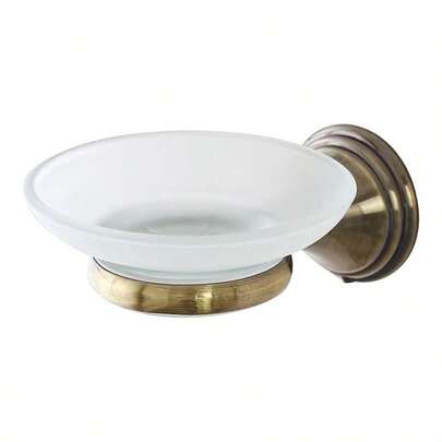 Portasciugamani da parete 40 cm, finitura bronzo, completo di kit di fissaggio serie Iris