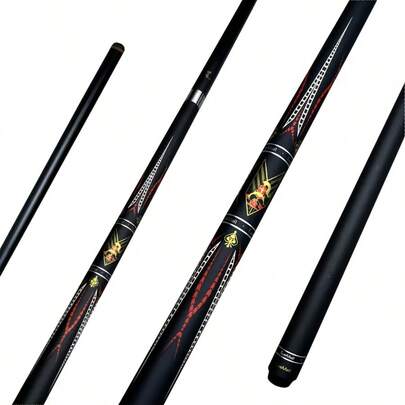 Senior Black Science And Technology Carbon Bronzing Billiard Cue 13mm Double Split Big Head Club Set American Nine-Ball Fancy Kailun Cue Is A Cue Specially Made For Lovers-Experience Precision, Fashion, Convenience And Portability.