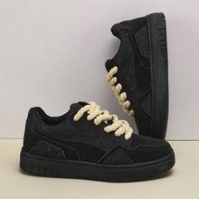 Zapatos de hombre de tendencia, nuevos zapatos deportivos casuales de primavera con diseño aumentador de altura, zapatos para hombres - Negro - Ver 6