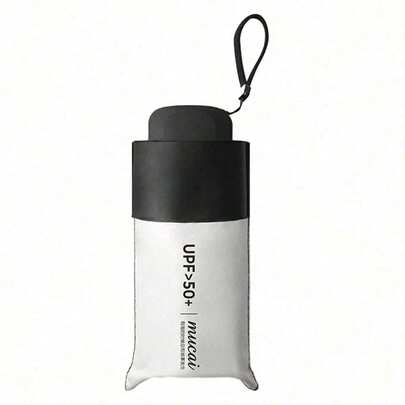 迷你女士口袋小伞防紫外线遮阳伞防雨防风轻便折叠便携伞男女通用夏季降温、沙滩、旅行、春夏精选、伴娘礼物、房间、卧室装饰、沙滩、旅行、男士、女士、度假可爱小物