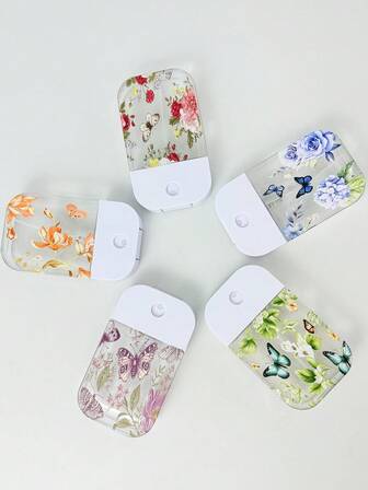 50ml Botella de spray recargable de fragancia floral natural con atomizador fino, botella portátil para repelente de insectos