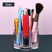 Acrylic Lipstick Holder,Small Flower Clear Compact Lip Gloss Liner Nail Brush Organizer With 12 Slots