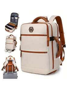 New Large Capacity Backpack, Suitable For University Students, Hiking, Travel, Sports, Outdoor, Casual, Laptop Laptop Case Laptop Sleeve Laptop Cover Computer Bag Laptop Bag Water Resistant Travel Essentials - Multicolor - View 2