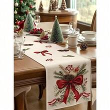 1 Stuk Kerstvogel Tafelloper, Decoratieve Kersttafelloper, Kersttafelloper In Linnenlook, Tafelloper, Tafelloper, 1 Stuk Tafelloper, 4 Stuks Placemats, 1 Stuk Kussenhoes, 3 Producten Beschikbaar, Seizoensgebonden Woonaccessoires, Feestartikelen Voor Binnen En Buiten, Winterse Woonaccessoires, Kerstdecoratie, Kerstkamerdecoratie, Kerstfeestdecoratie