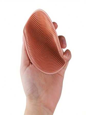 3-Finger Soft Silicone Body Exfoliating Brush - Gentle Shower And Bath Brush For Sensitive Skin, Lightweight Exfoliating Scrub Brush, Easy To Remove Back Dead Skin, Dirt And Ashes, Skin-Friendly, Soft And Comfortable, Silicone Body Scrub Brush Easy To Clean, Rich Lather, Suitable For Shower Body Cleansing