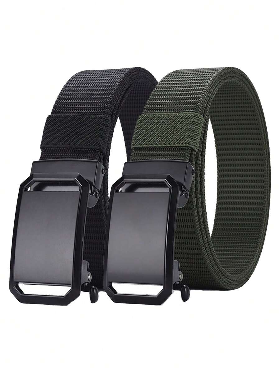 1/2条装男士运动腰带，户外学生训练腰带，送给男友或爸爸的男士礼物，日常穿着，适合青少年休闲户外运动。 - 多色 - 查看 1