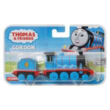 Mattel 托马斯和朋友 TrackMaster 电动玩具火车带货车，锌合金材质，兼容其他火车，压铸金属，适合 3 岁及以上学龄前儿童角色扮演游戏 - 戈登 - 查看 6