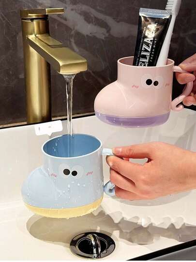 1pc Cute Shoe-Shaped Toothbrush Holder, Lovely Rinse Cup For Home, Dorm, Couples, Students