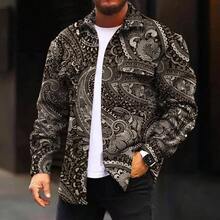 Chaqueta Hombre Abrigo Chamarra Casual Algodn para Ligera con Botones Bolsillos Cuadros Vintage Sobrecamisa Invierno Cazadora Transicin - 03 + M - Ver 2