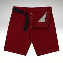 Set Of 4 Men's Twill Bermuda Shorts, Sizes 36 To 46 - 赭色-米色-卡其色-勃根地酒紅色 - 查看 9