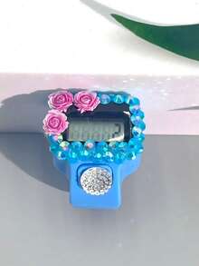 New Rhinestone Decorated Electronic Counter, Convenient Manual Press Counting, Multiple Colors Available, Suitable For Prayer Counting, People Counting And Other Functions - Multicolor - View 15