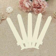 5/10pcs Unpainted Wooden Sword Blanks - DIY Craft Kits For Painting & Decorating, Miniature Wood Chip Swords For Creative Art Projects - Color Mixing - View 3