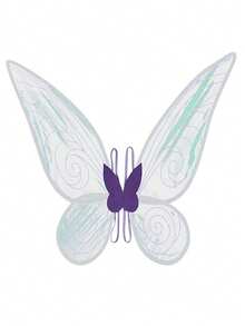 1pc Halloween Gold Foil Party Butterfly Wings Prop, Fairy Wings Suitable For Various Festivals - Multicolor - View 12