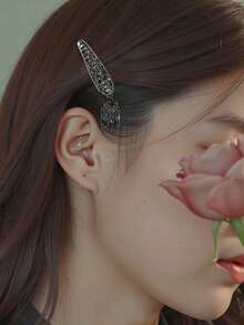 水钻花朵装饰发夹 波西米亚风 情人节 爪夹 发爪 发卡 发饰