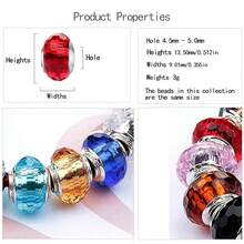 MICOO 925 Sterling Silver Charms For Bracelets,Fashion DIY Dangle Pendants Beads Simulated Birthstone Charms,Birthday Gifts For Women,2RedandPinkCharms - 2個紅色和粉紅色的飾品 - 查看 5