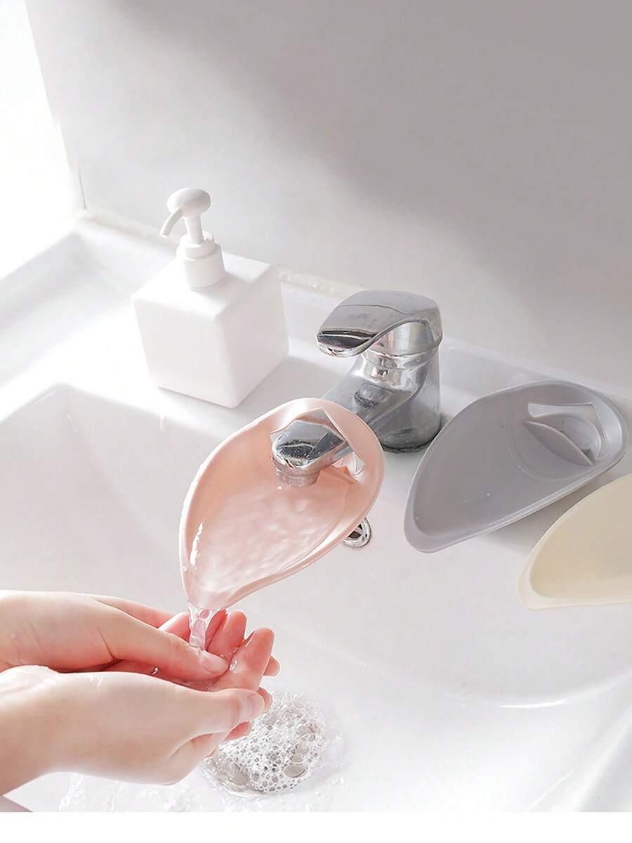 Hand-Washing Extender Children's Hand-Washing Assistor Kitchen Faucet Guide Channel Splash-Proof Extender Lengthens Water Diversion. - Multicolor - View 1