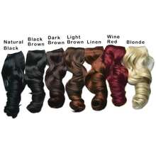 14inch 1-Pack 3/4 Full Head Wavy Clips In On Synthetic Hair Extensions HE008 Hairpieces For Women 5 Clips 3.6 Oz Per Piece - Dark Brown,DarkBrown - 深棕色 - 查看 4
