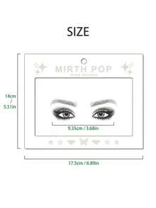 1 pièce de gemme de visage de sirène, convient pour toutes les saisons, festivals de musique, cosplay, fêtes, photographie, accessoires quotidiens (résine ABS) Noël